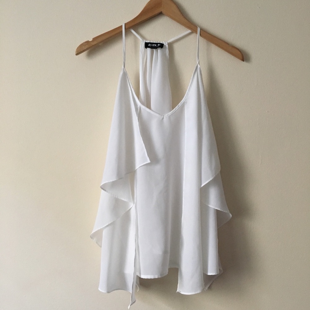 Ruffled 4 Tier Racerback Swing Tank - Picture 2 of 12